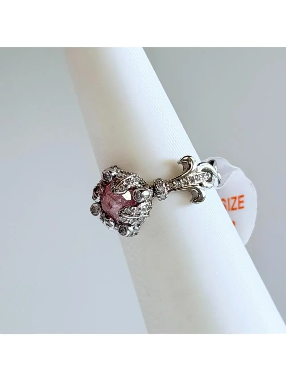 Bomb Party Ring Sz 6 Sterling Club “Versailles” on .925 Silver RETRO RBP2589